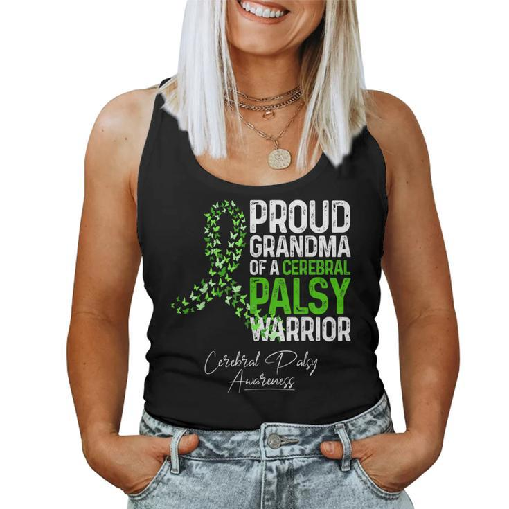 Proud Grandma Of A Cerebral Palsy Warrior Cp Awareness Women Tank Top