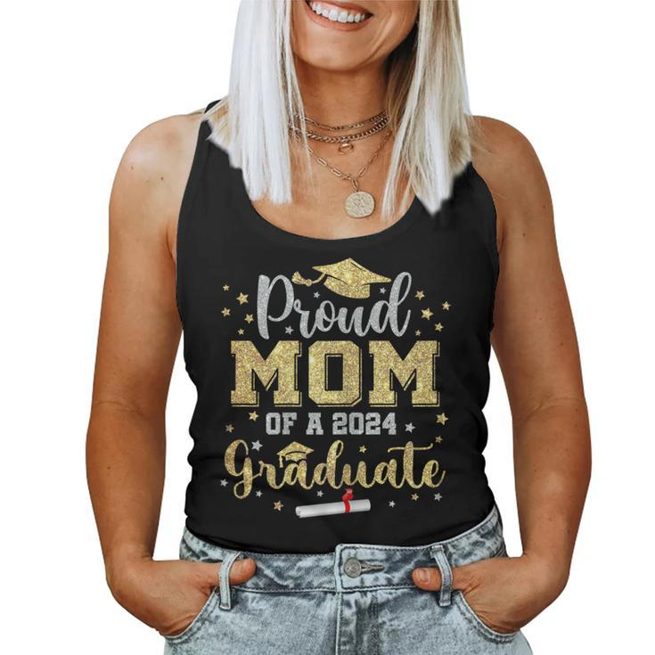 Proud Mom Of A Class Of 2024 Graduate Senior Graduation 2024 Women Tank Top