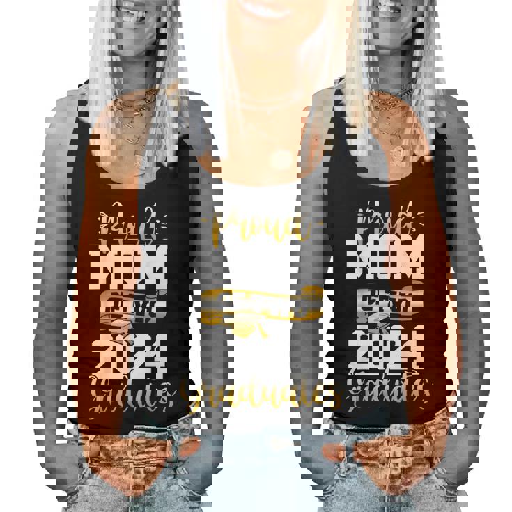 Proud Mom Of Two 2024 Graduates Class Of 2024 Women Tank Top