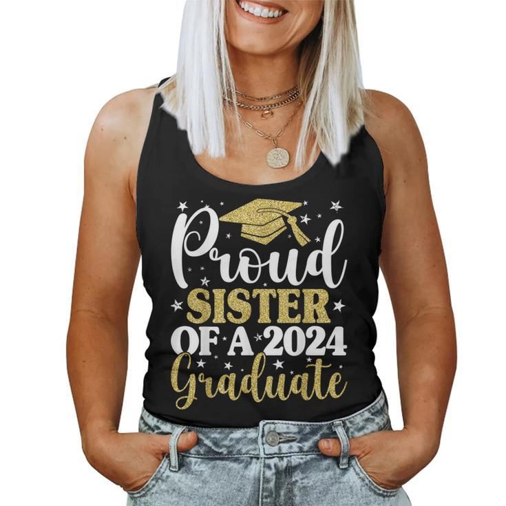 Proud Sister Of A 2024 Graduate Graduation Matching Family Women Tank Top