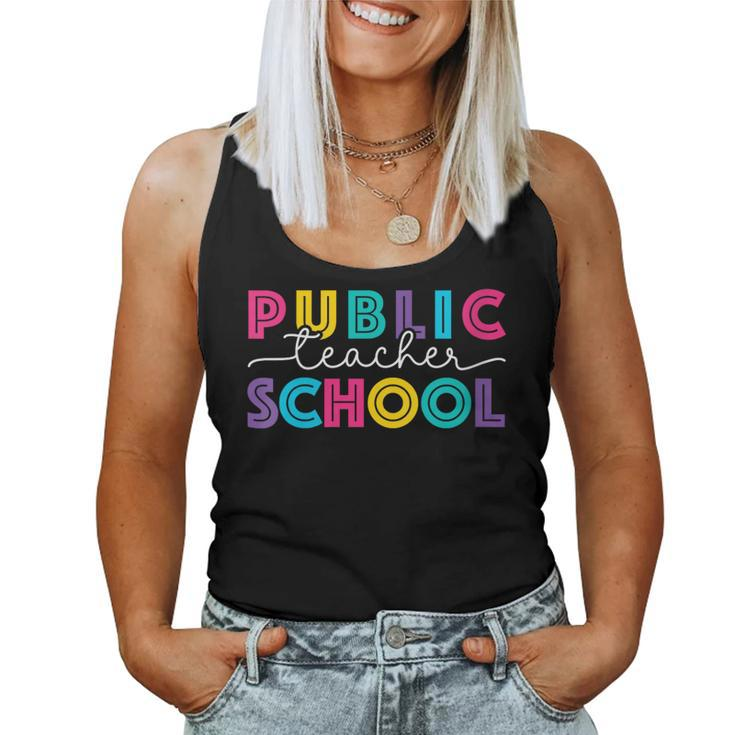 Public School Teacher Women Tank Top