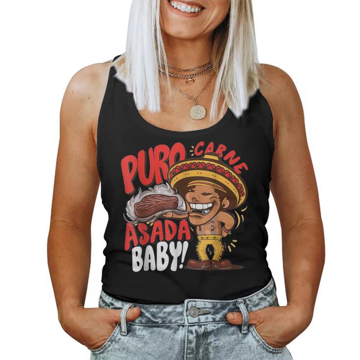 Puro Carne Asada Baby Cinco De Mayo Mexican Men Women Tank Top