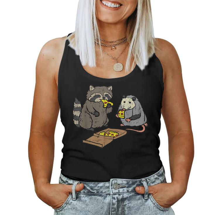 Raccoon Opossum Eating Pizza Street Cats Kid Women Tank Top
