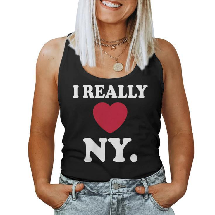 I Really Heart Love Ny Love New York Love Ny Women Tank Top