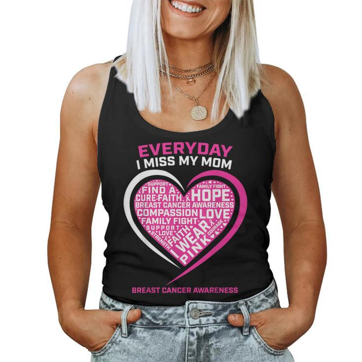 Remembrance In Memory Of My Mom Pink Breast Cancer Awareness Women Tank Top