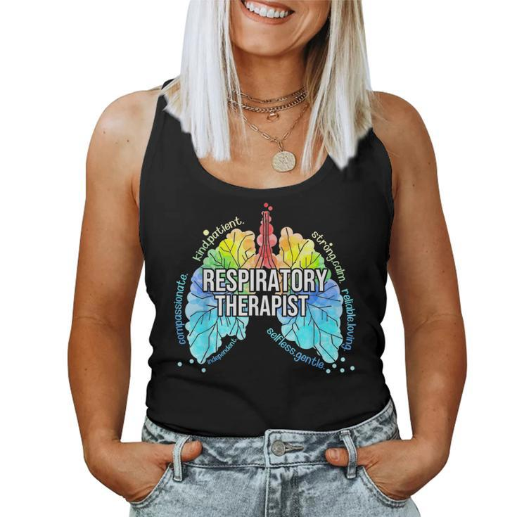 Respiratory Therapist Nurse Rt Lung Definition Mother's Day Women Tank Top