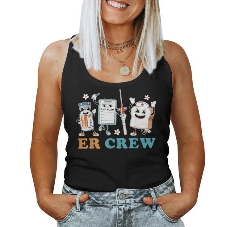 Retro Er Crew Emergency Room Er Ed Nurse Tech Women Tank Top