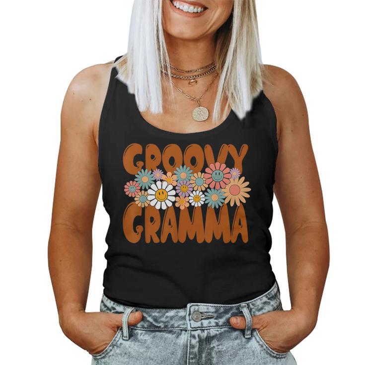 Retro Groovy Gramma Matching Family Mother's Day Party Women Tank Top