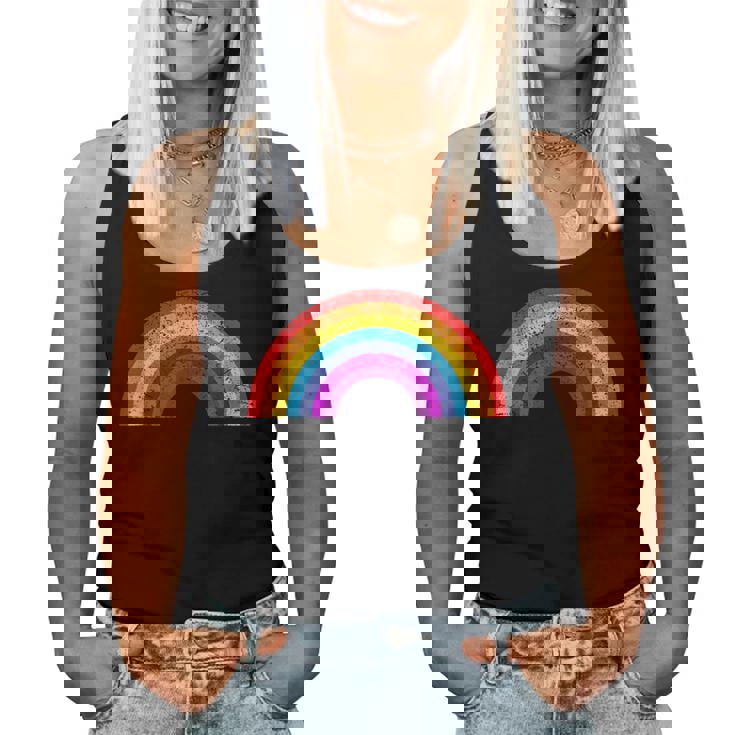 Rétro Lgbtq Arc-En-Ciel Hommes S Women Tank Top