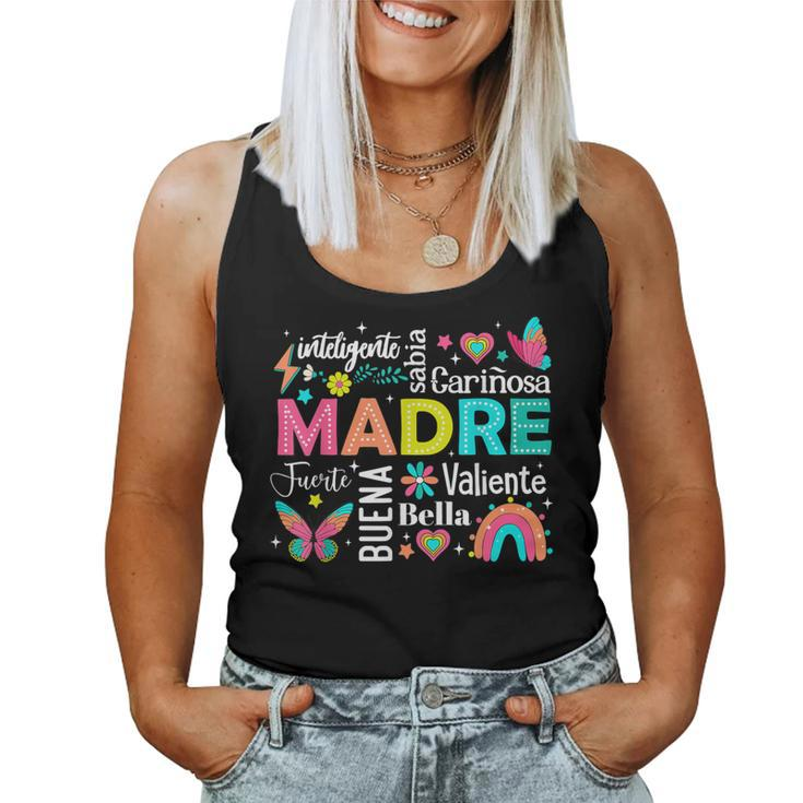 Retro Madre Ella Es Mamá Spanish Blessed Mom Mother's Day Women Tank Top