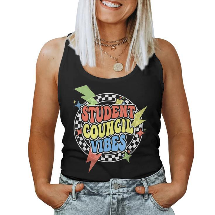 Retro Student Council Vibes Groovy School Student Council Women Tank Top