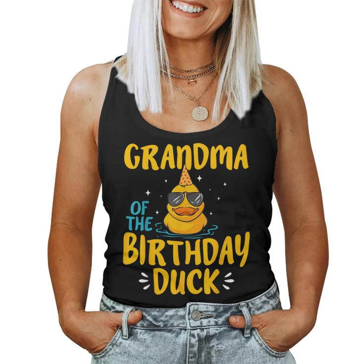Rubber Duckies Grandma Of The Birthday Duck Rubber Duck Women Tank Top