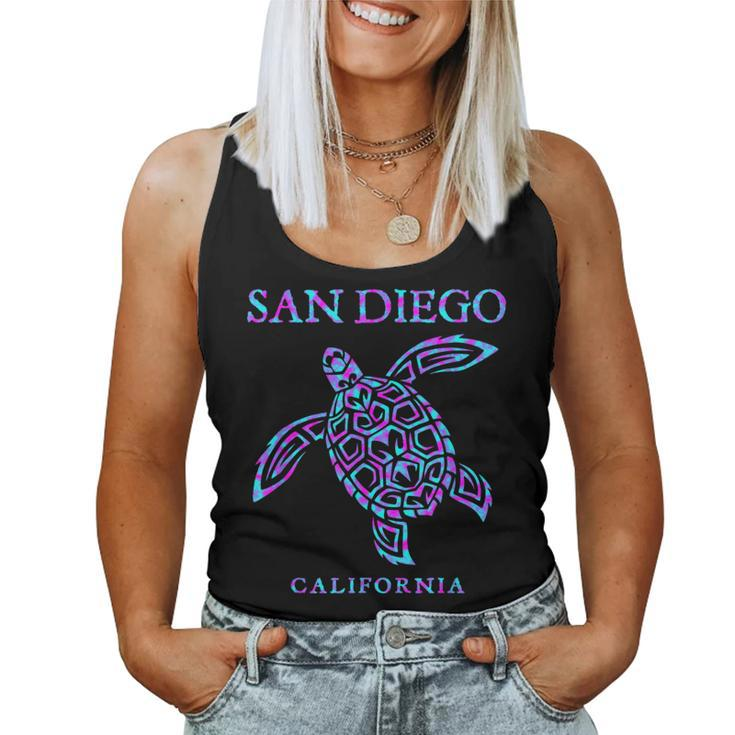 San Diego California Sea Turtle Boys Girls Toddler Women Tank Top