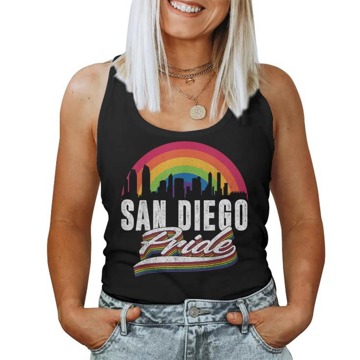 San Diego Pride Lgbt Lesbian Gay Bisexual Rainbow Lgbtq Women Tank Top