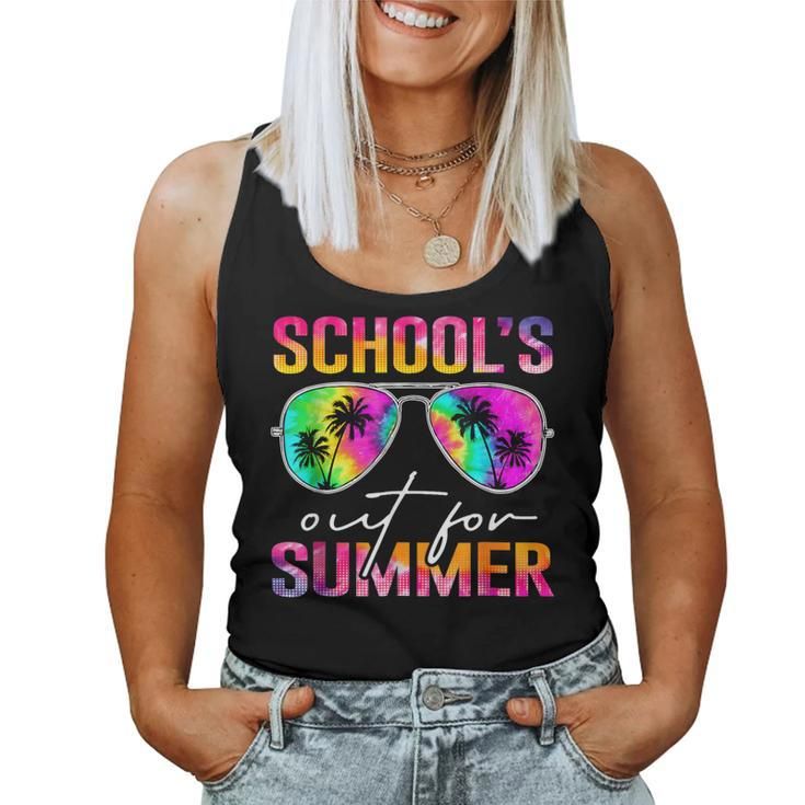 Schools Out For Summer Tie Dye Last Day Of School Teacher Women Tank Top