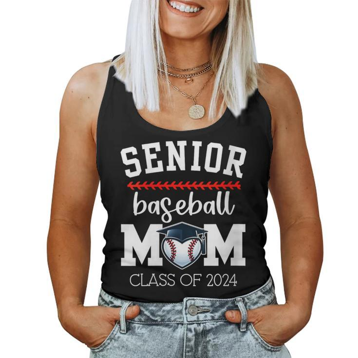 Senior Baseball Mom 2024 Senior Mom Class Of 2024 Baseball Women Tank Top