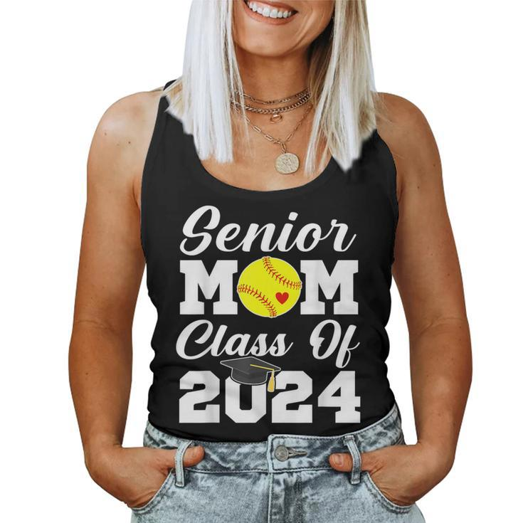 Senior Mom Class Of 2024 Softball Mom Graduation Graduate Women Tank Top