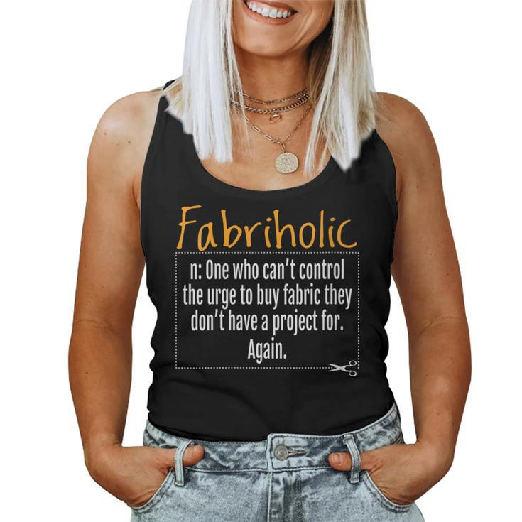 Sewing Pun Humor Crafter Quilter Quilting Quotes Idea Women Tank Top