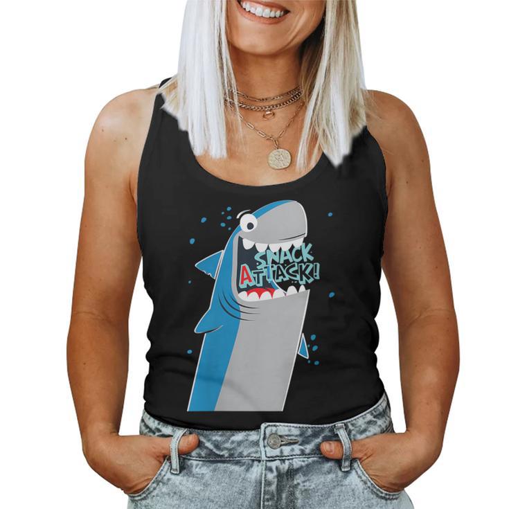 Snack Attack Shark Women Tank Top