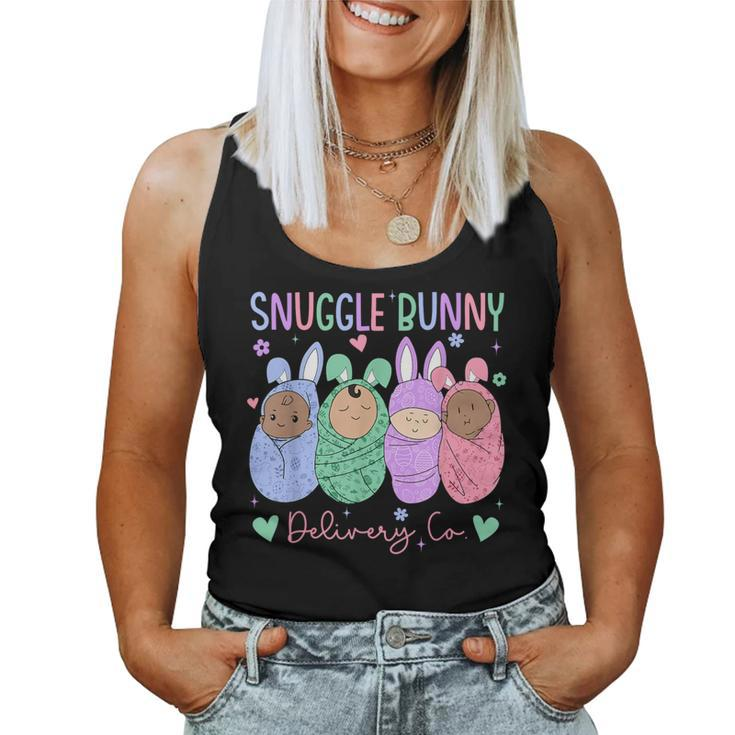 Snuggle Bunny Delivery Co Easter L&D Nurse Mother Baby Nurse Women Tank Top