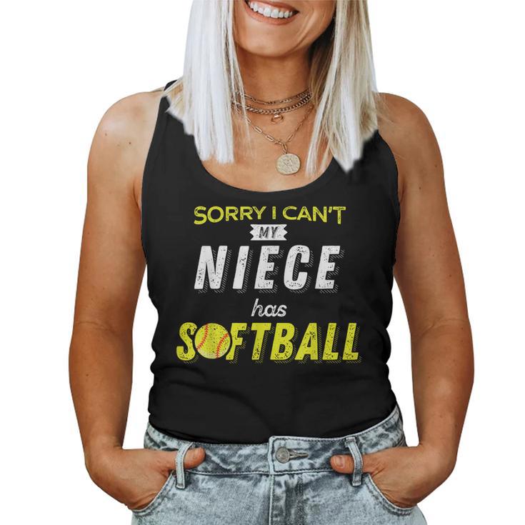 Softball Aunt For Women Softball Uncle Women Tank Top