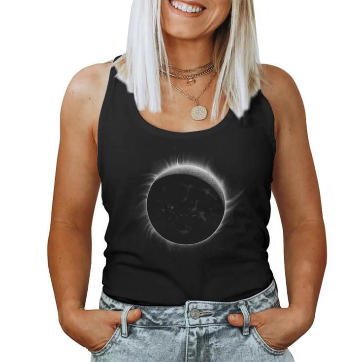 Solar Eclipse Moon And Sun Cool Event Graphic Women Tank Top