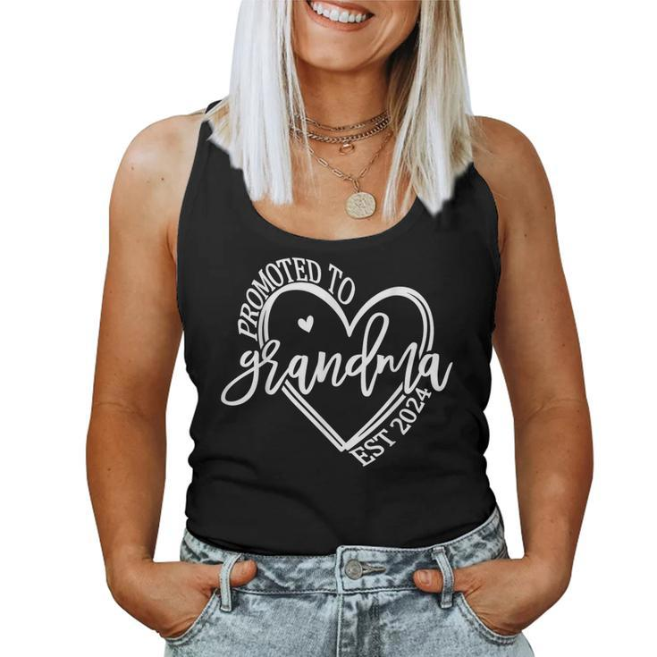 Soon To Be Grandma 2024 Promoted To Grandmother Est 2024 Women Tank Top