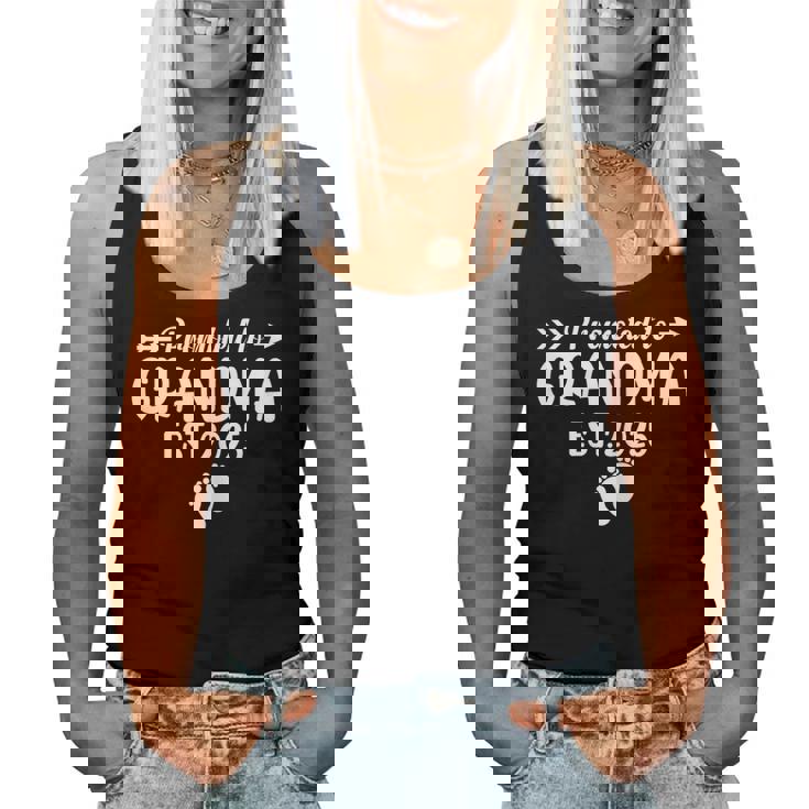 Soon To Be Grandma 2025 Promoted To Grandma Est 2025 Women Tank Top