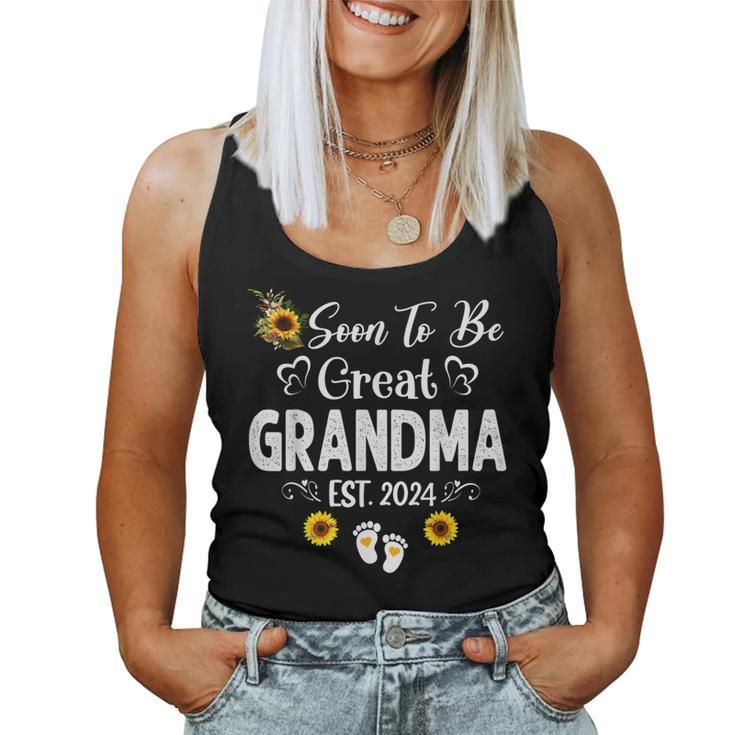 Soon To Be Great Grandma 2024 First Time Grandma Women Tank Top