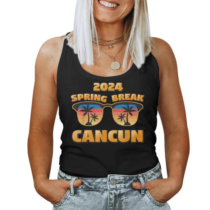 Spring Break Cancun 2024 Vintage Cool Sunglasses Men Women Tank Top