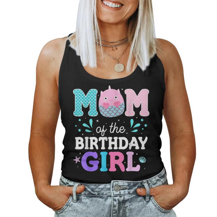 Squish Mom Mallow Matching Squish Birthday Girl Mother's Day Women Tank Top