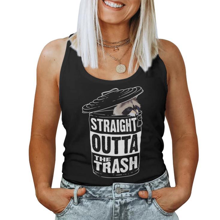 Straight Outta The Trash Cool Trash Panda Women Tank Top