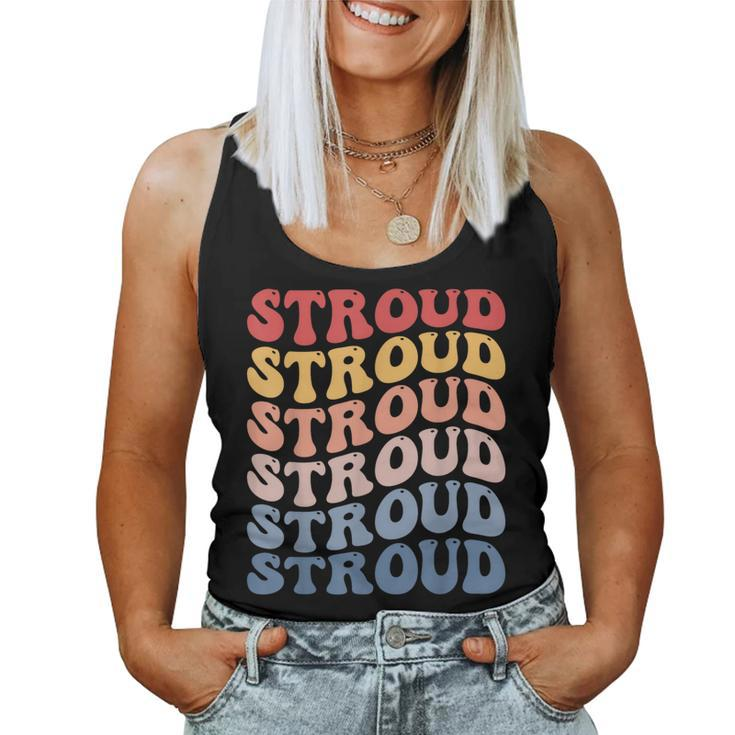 Stroud City Groovy Retro Women Tank Top