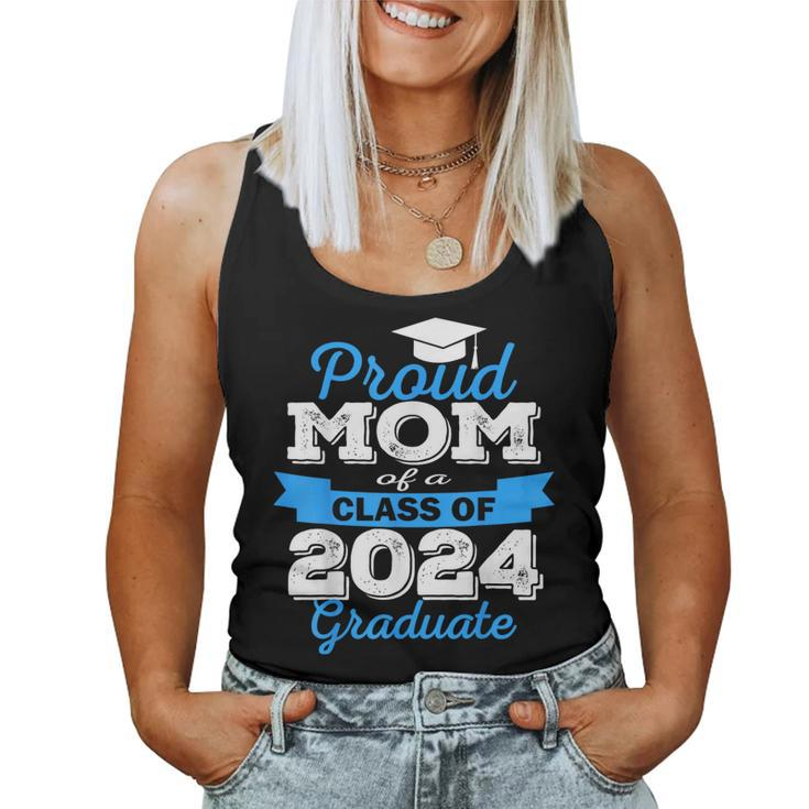 Super Proud Mom Of 2024 Graduate Awesome Family College Women Tank Top