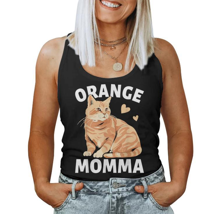 Tabby Cat Orange Cat Mom Orange Momma Women Tank Top