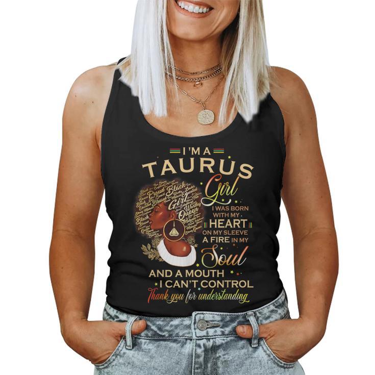 Taurus Girl For Black Melanin Afro Queen Women Tank Top