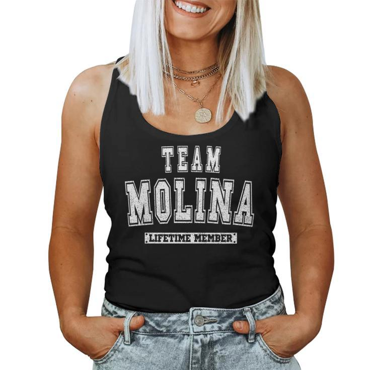 Team Molina Lifetime Member Family Last Name Women Tank Top