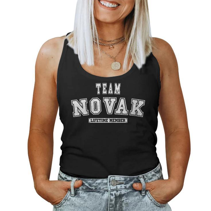Team Novak Lifetime Member Family Last Name Women Tank Top