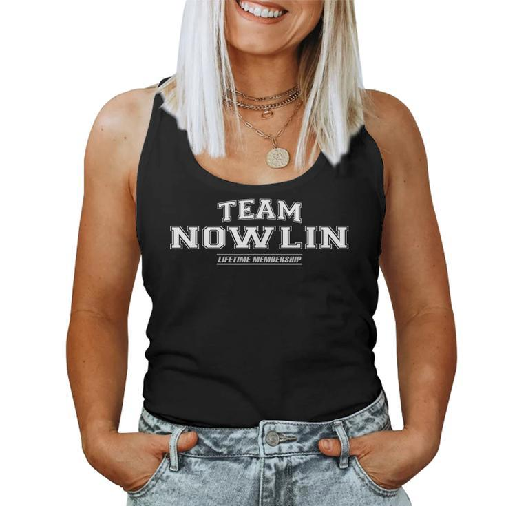 Team Nowlin Proud Family Surname Last Name Women Tank Top