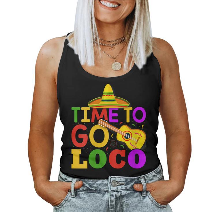 Time To Go Loco Cinco De Mayo Guitar Women Tank Top