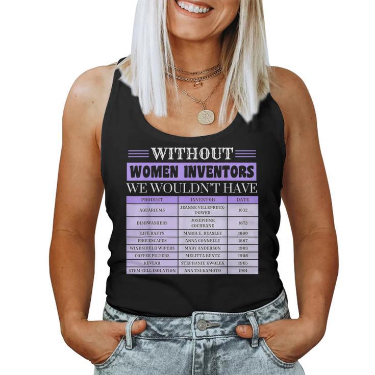 History Of Inventors International Women's Day Women Tank Top