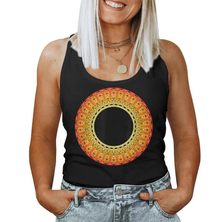 Total Solar Eclipse Mandala Sun Women Tank Top