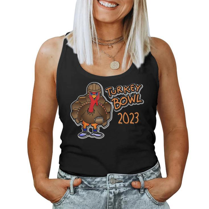 Turkey Bowl 2023 Thanksgiving Day Football Game Women Tank Top