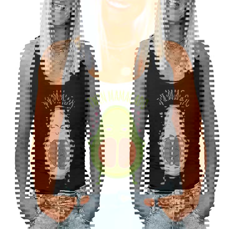 Twin Mamacado Avocat Grossesse Jumeaux Naissance Women Tank Top