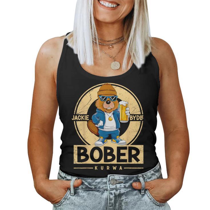 Ultimate Bober Bóbr Kurwa Polish Beer Bober Kurwa Bobr Gray Tank Top Frauen