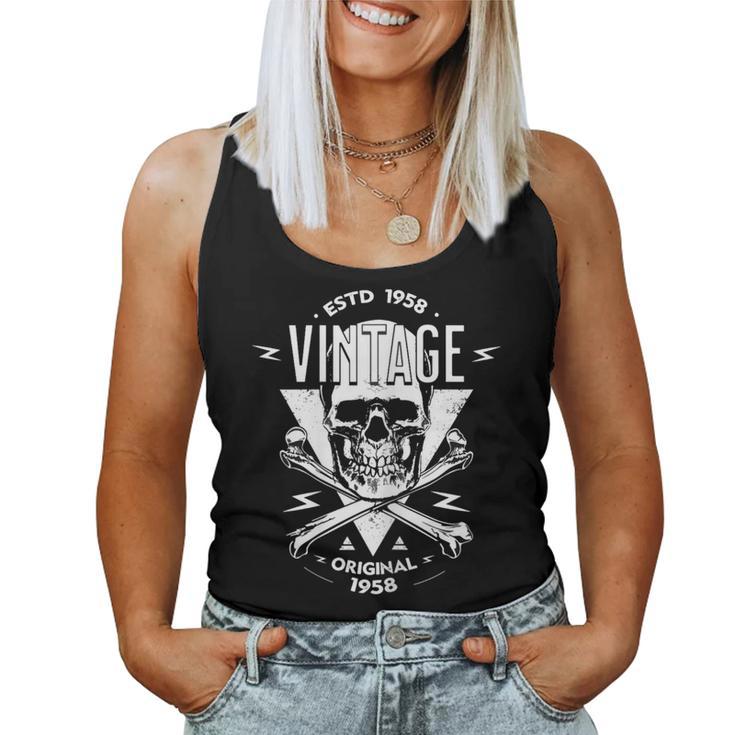 Vintage 1958 Limited Edition Bday 1958 Birthday Women Tank Top