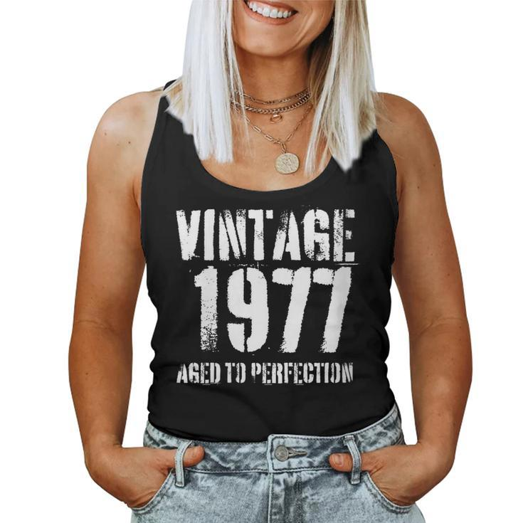Vintage 1977 Birthday Retro Style Women Tank Top