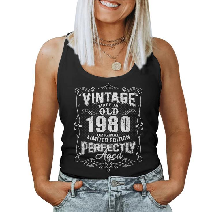 Vintage 1980 44Th Birthday 44 Year Old For Women Women Tank Top