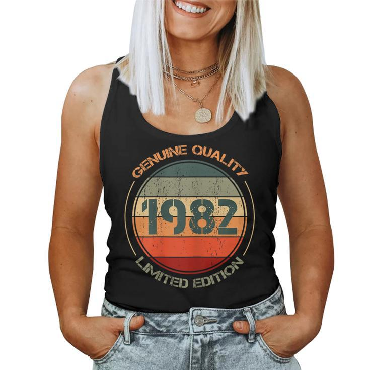 Vintage 1982 T For Retro 1982 Birthday Women Tank Top