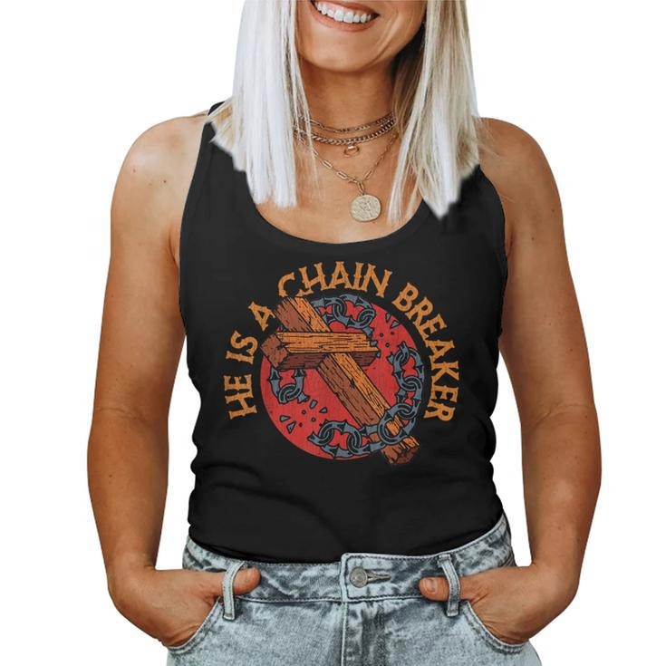 Vintage Christian Apparel Clothing Chain Breaker Women Tank Top